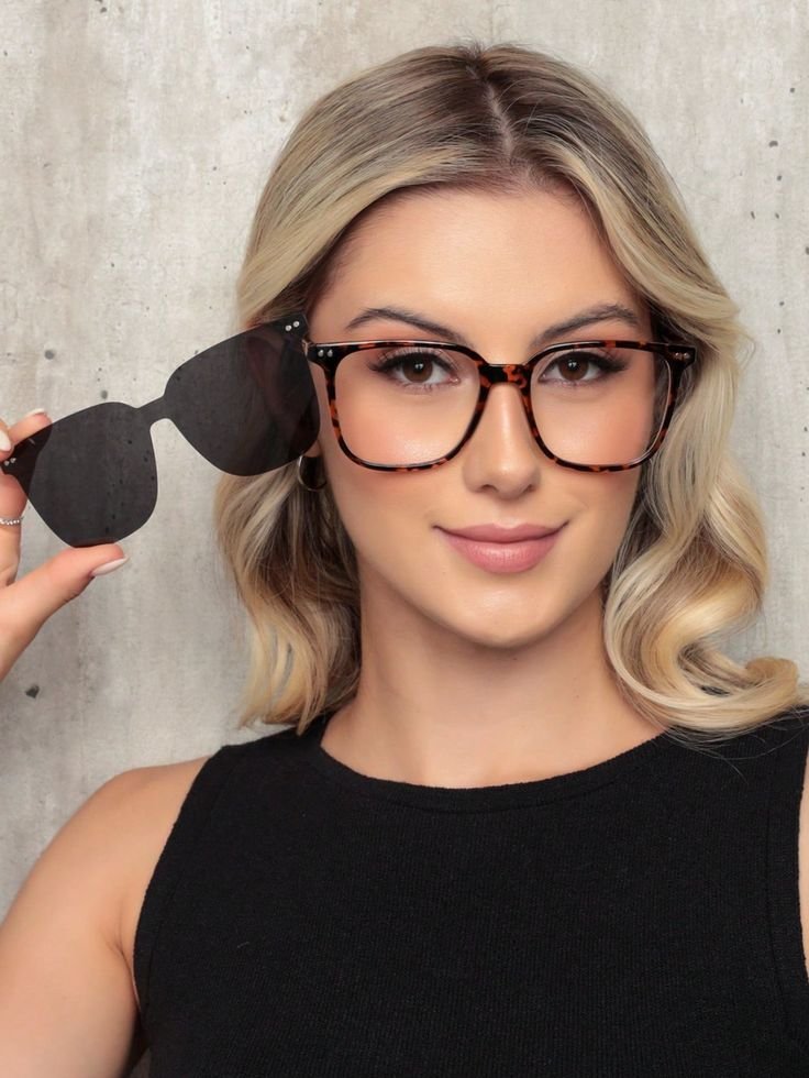 Kacamata clip on praktis dari Luminix dengan lensa magnetik yang bisa diubah menjadi sunglasses dalam satu detik